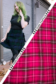 Versatta Knee-Length Tartan Cargo Kilt - Unicorn Blood