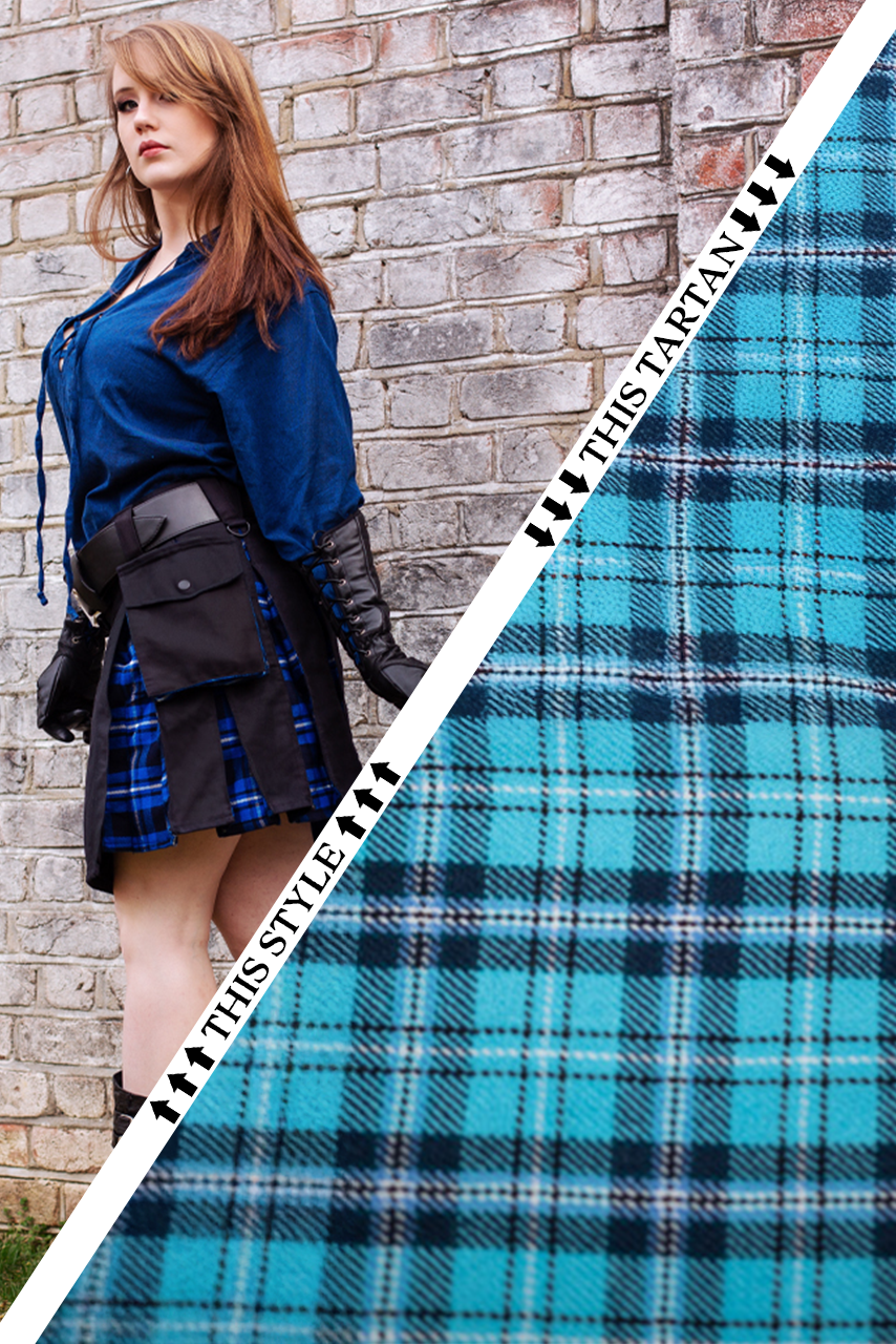 Versatta Knee-Length Tartan Hybrid Cargo Kilt - Aethervale