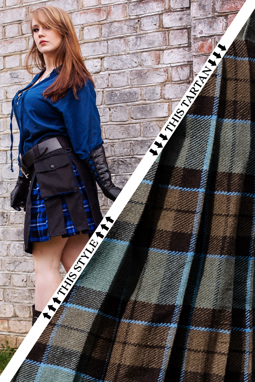Versatta Knee-Length Tartan Hybrid Cargo Kilt - Tradesman