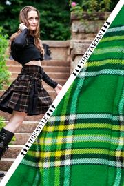 Versatta Knee-Length Inverted Tartan Hybrid Cargo Kilt - Irish Pride