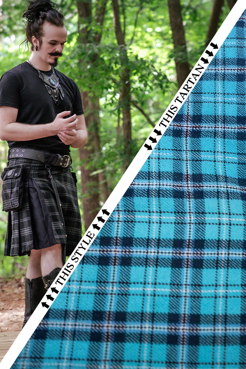 Versatta Inverted Tartan Hybrid Cargo Kilt - Aethervale