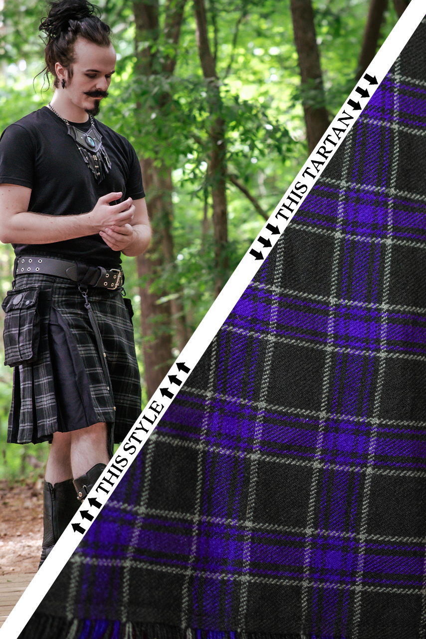 Versatta Inverted Tartan Hybrid Cargo Kilt - Equinox