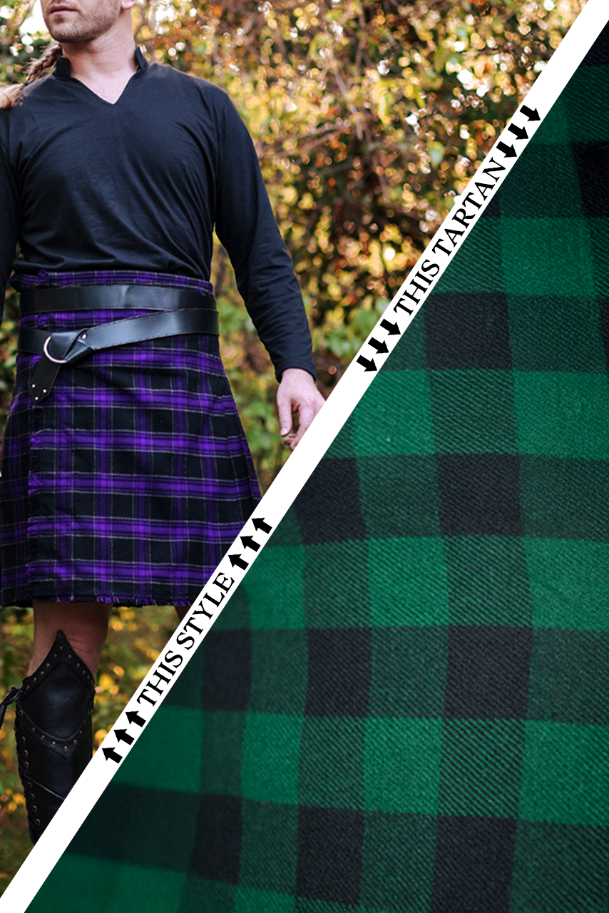 Versatta Tartan Traditional Kilt - Dragonseye