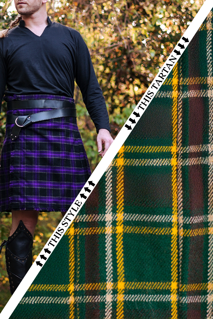 Versatta Tartan Traditional Kilt - Huntsman