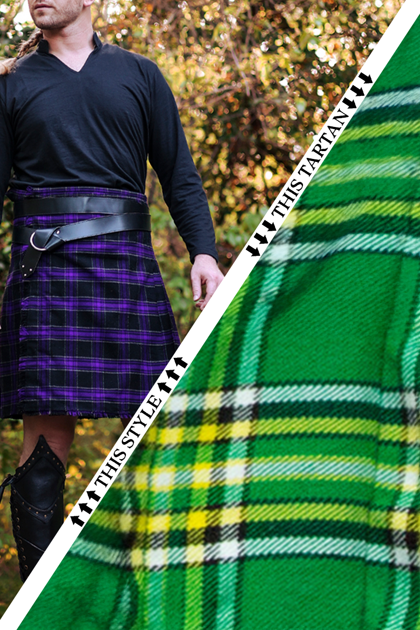 Versatta Tartan Traditional Kilt - Irish Pride