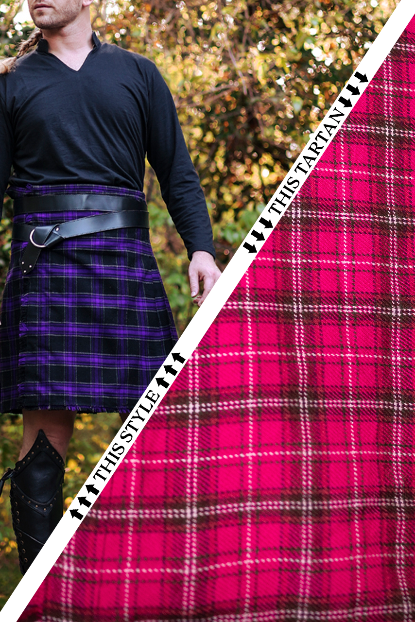 Versatta Tartan Traditional Kilt - Unicorn Blood