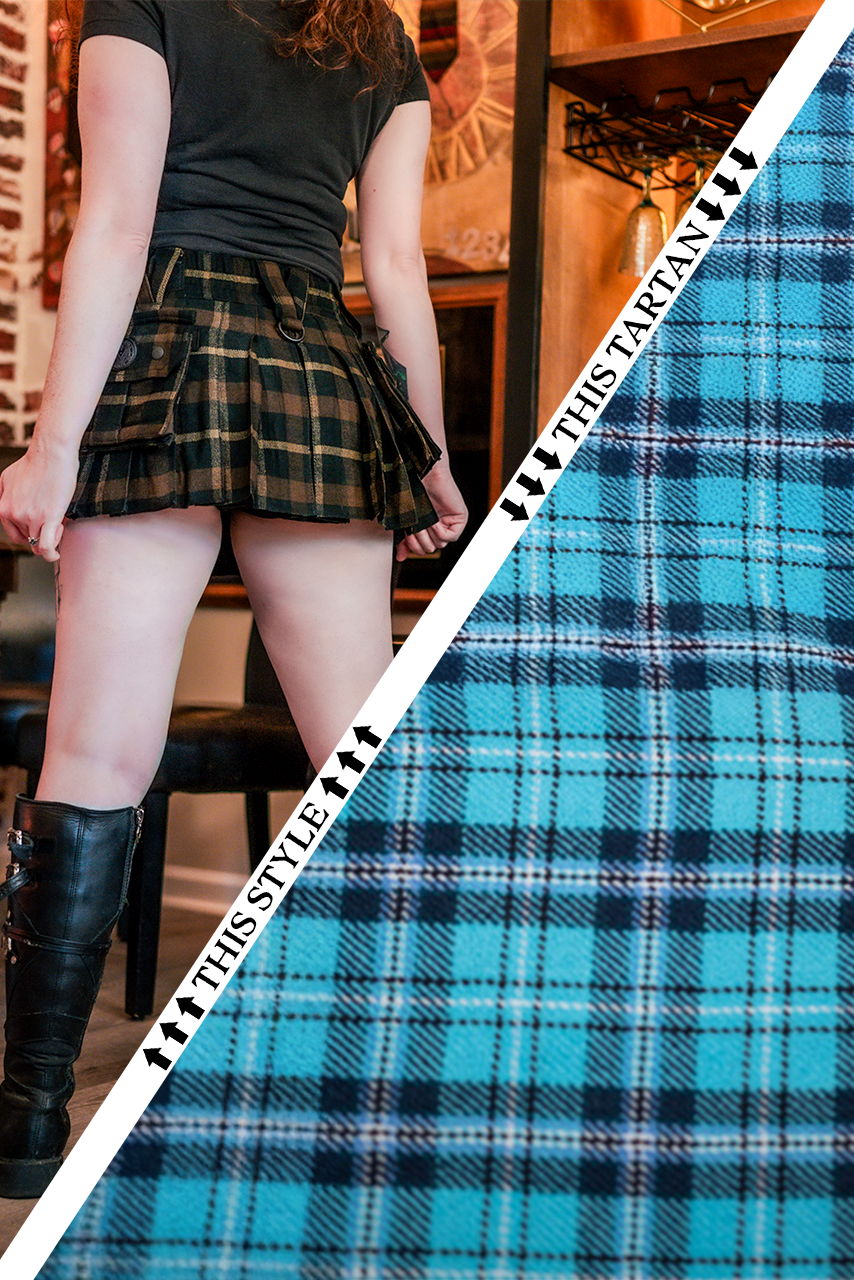 Versatta Micro Tartan Cargo Kilt - Aethervale