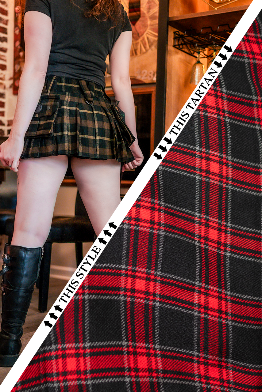 Versatta Micro Tartan Cargo Kilt - Warlord
