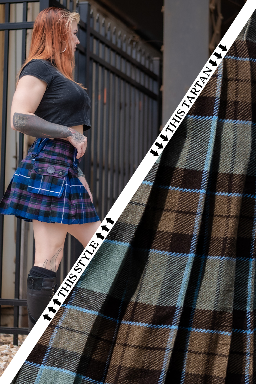 Versatta Mini Tartan Cargo Kilt - Tradesman