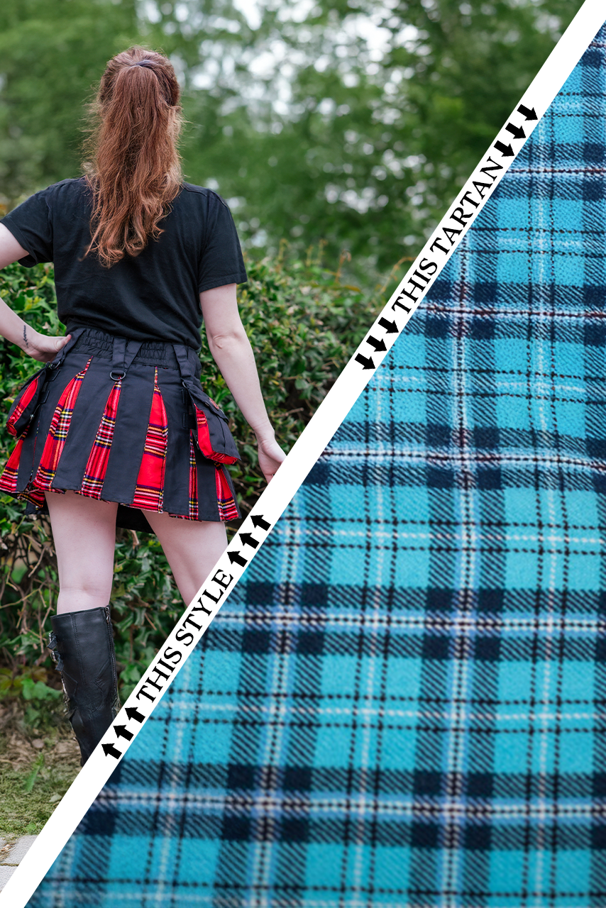 Versatta Mini Tartan Hybrid Cargo Kilt - Aethervale