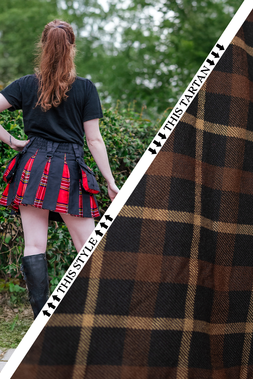 Versatta Mini Tartan Hybrid Cargo Kilt - Brandybuck
