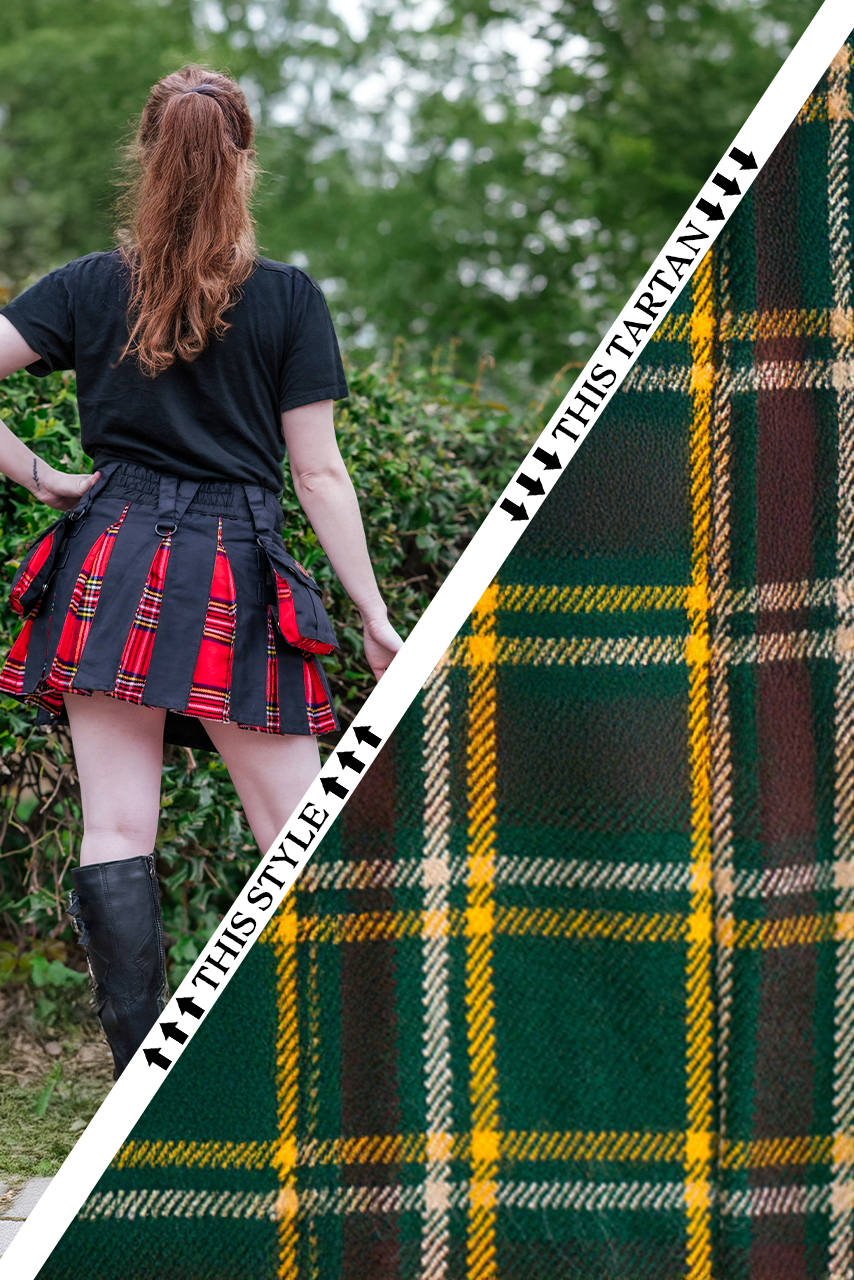Versatta Mini Tartan Hybrid Cargo Kilt - Huntsman