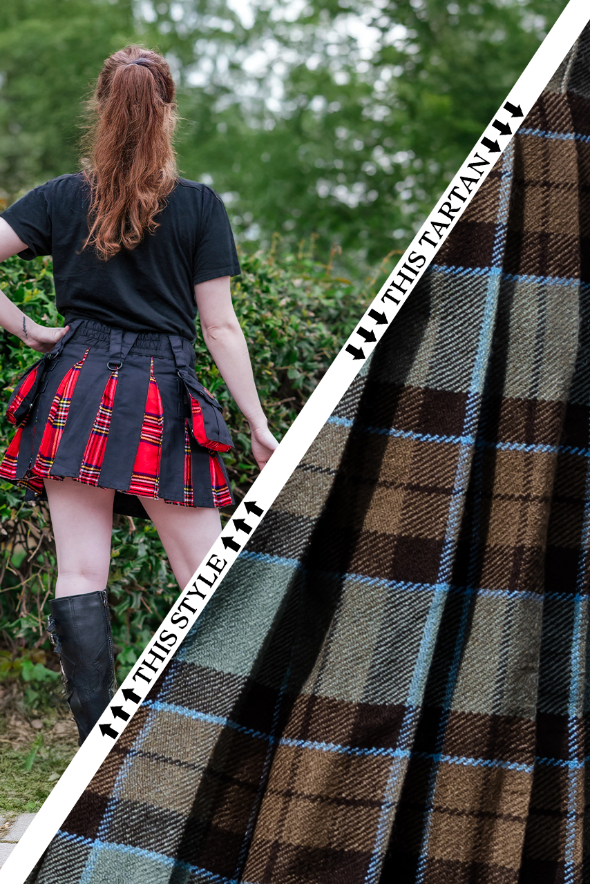 Versatta Mini Tartan Hybrid Cargo Kilt - Tradesman