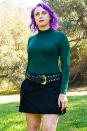 Vanguard Mini Tartan Kilt - Solid Black