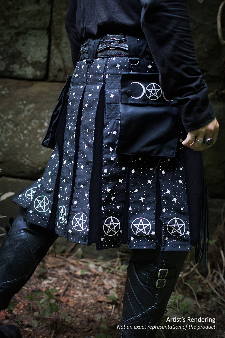 Versatta Big & Tall Pagan Cargo Kilt - 25"