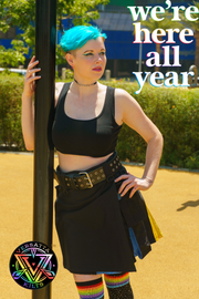 Versatta Knee-Length Pan Pride Hybrid Cargo Kilt - 19"