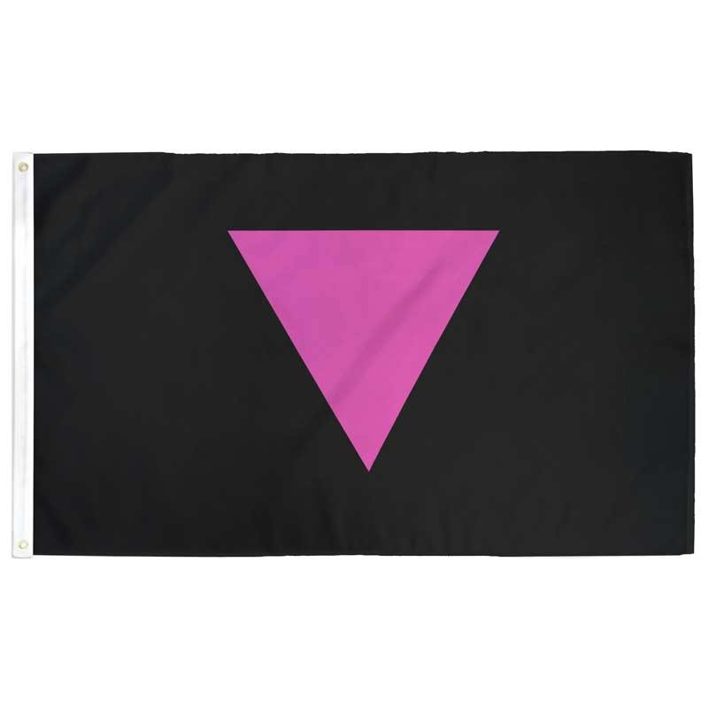Pink Triangle LGBT Pride Flag