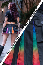 Versatta Micro Rainbow Sunset Pride Hybrid Cargo Kilt
