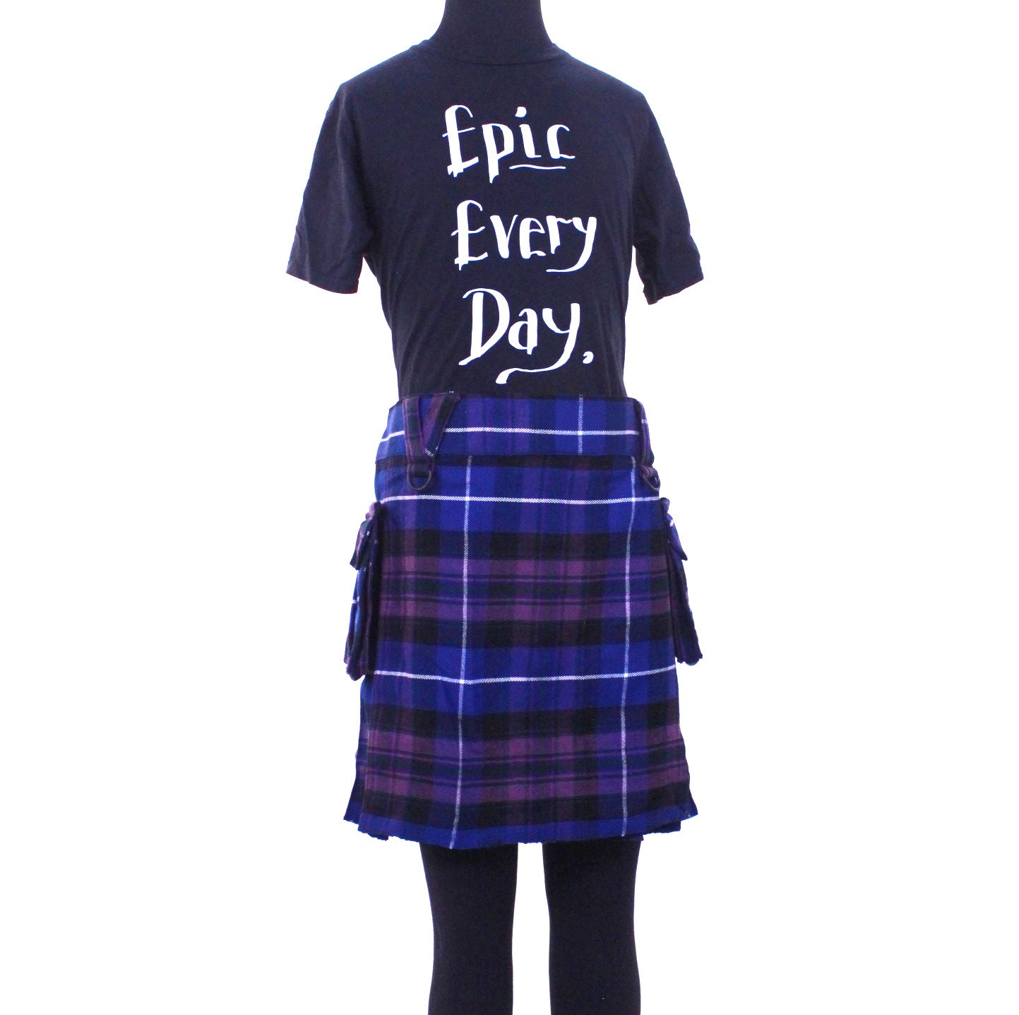Versatta Knee-Length Tartan Cargo Kilt - 19"