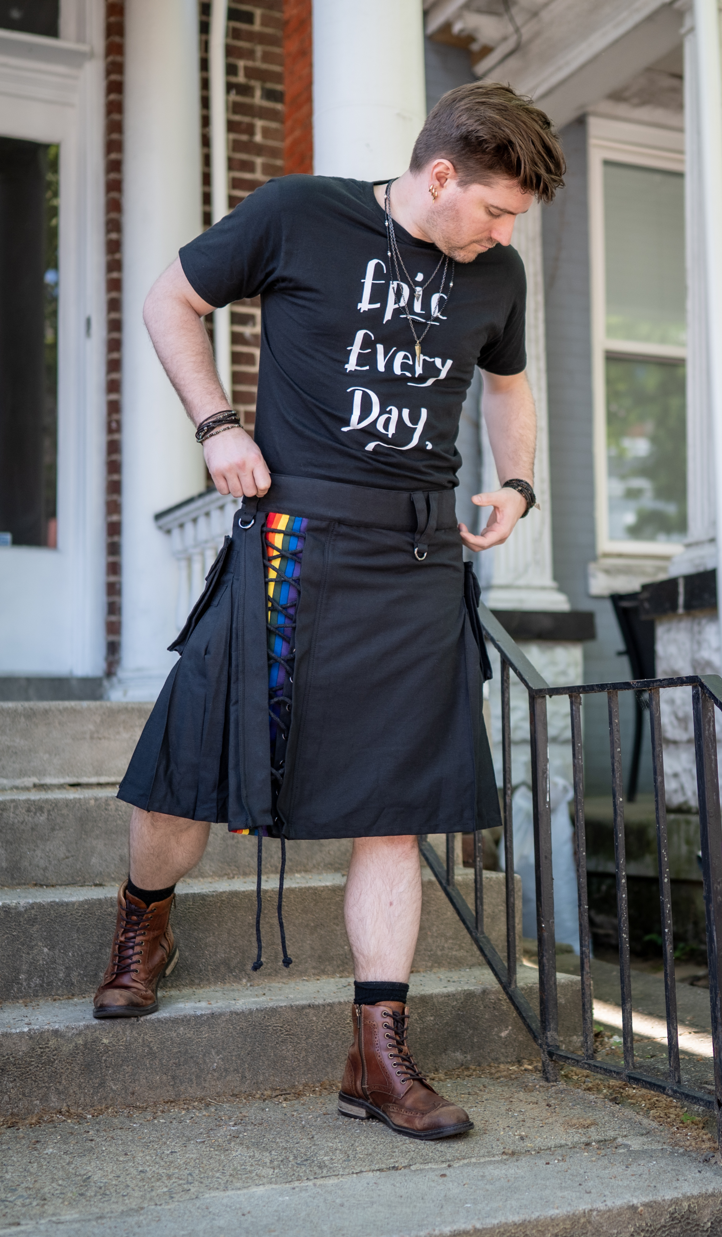 Versatta Stealth Rainbow Cargo Kilt - 23"