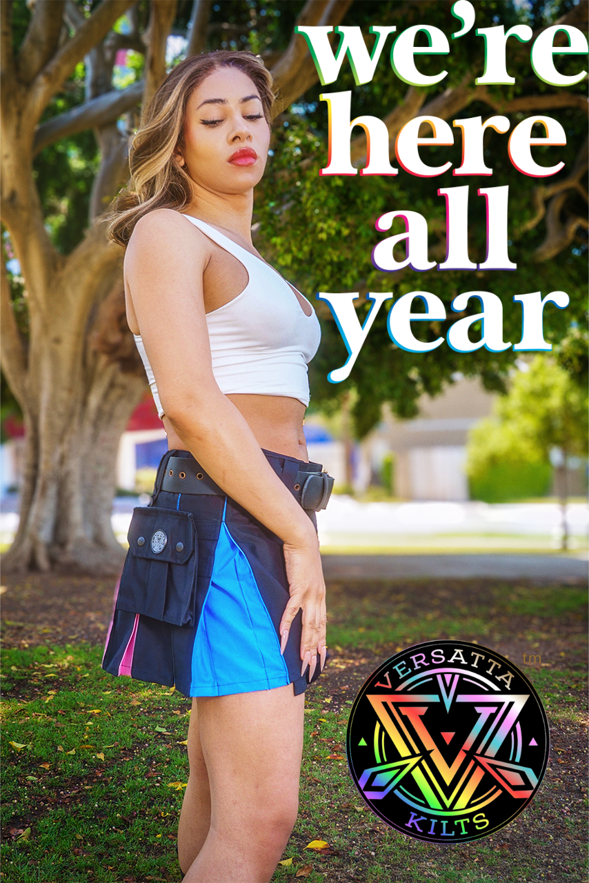 Versatta Mini Trans Pride Hybrid Cargo Kilt - 15"