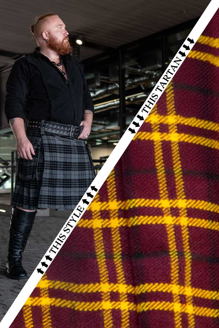 Versatta Tartan Cargo Kilt - Courage