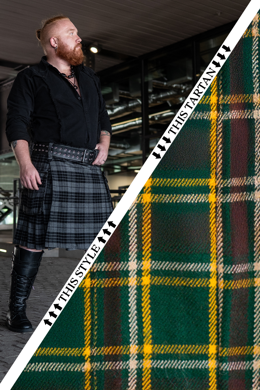 Versatta Tartan Cargo Kilt - Huntsman