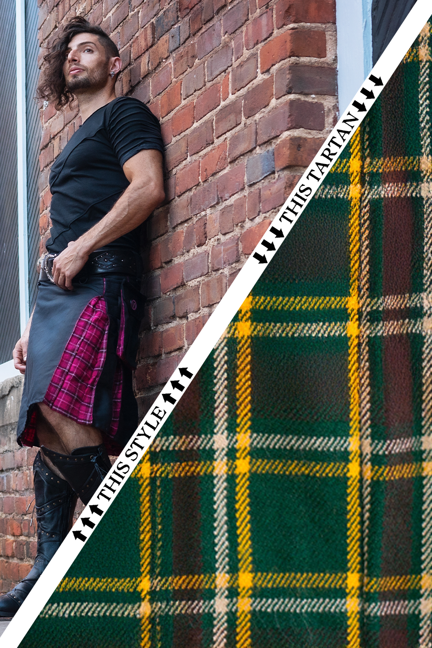 Versatta Tartan Hybrid Cargo Kilt - Huntsman