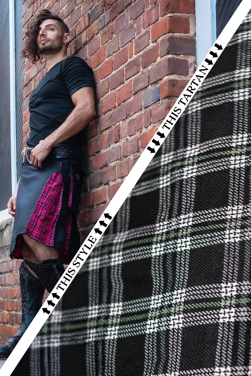 Versatta Tartan Hybrid Cargo Kilt - Springtide
