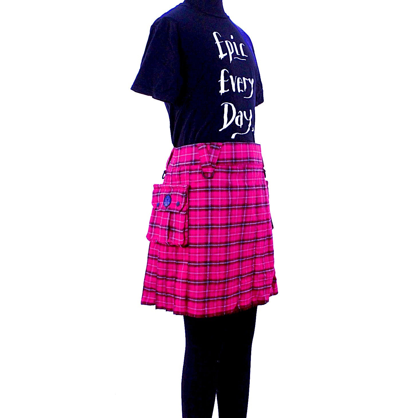 Versatta Knee-Length Tartan Cargo Kilt - 19"