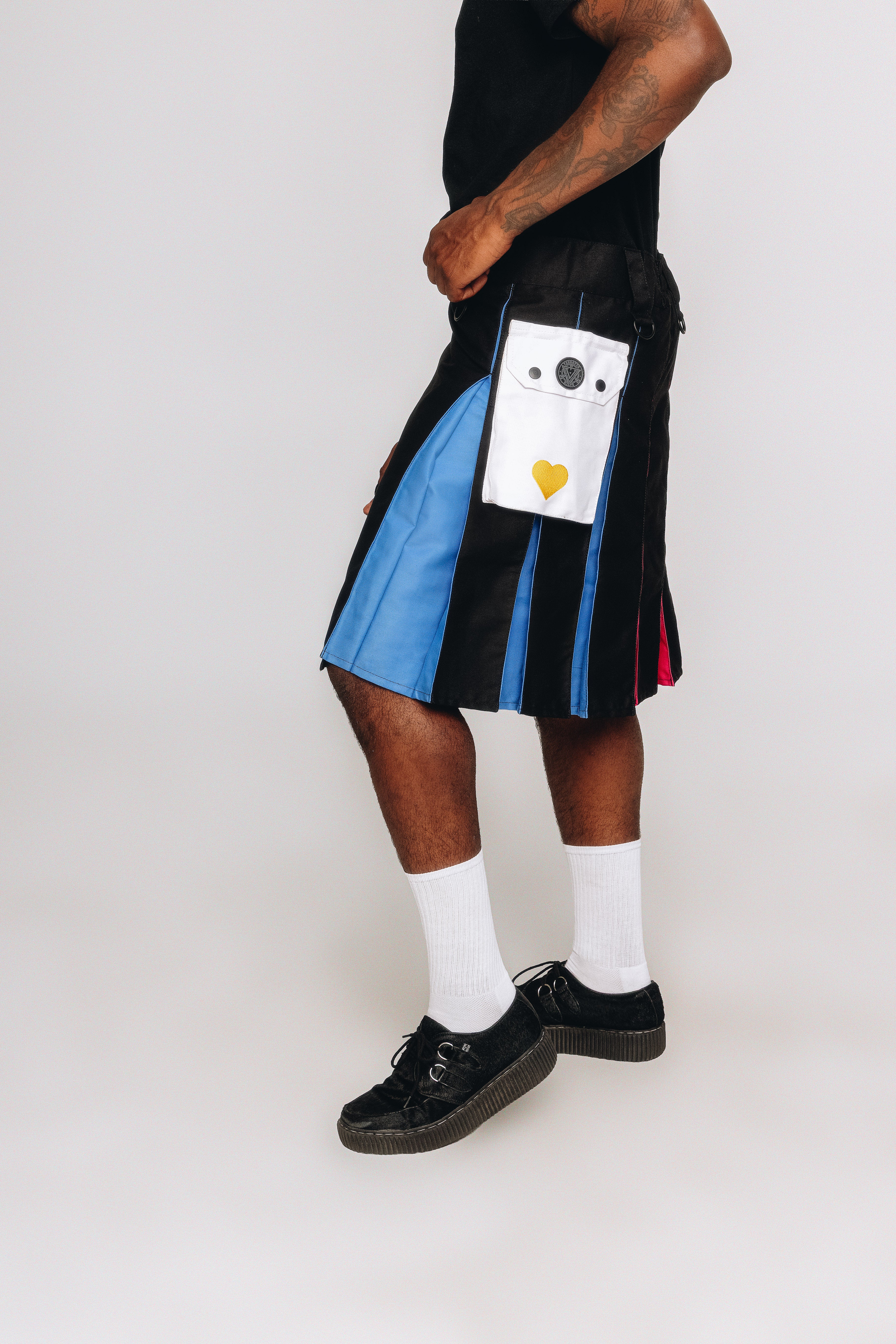 Versatta Polyam Pride Hybrid Cargo Kilt - 23"