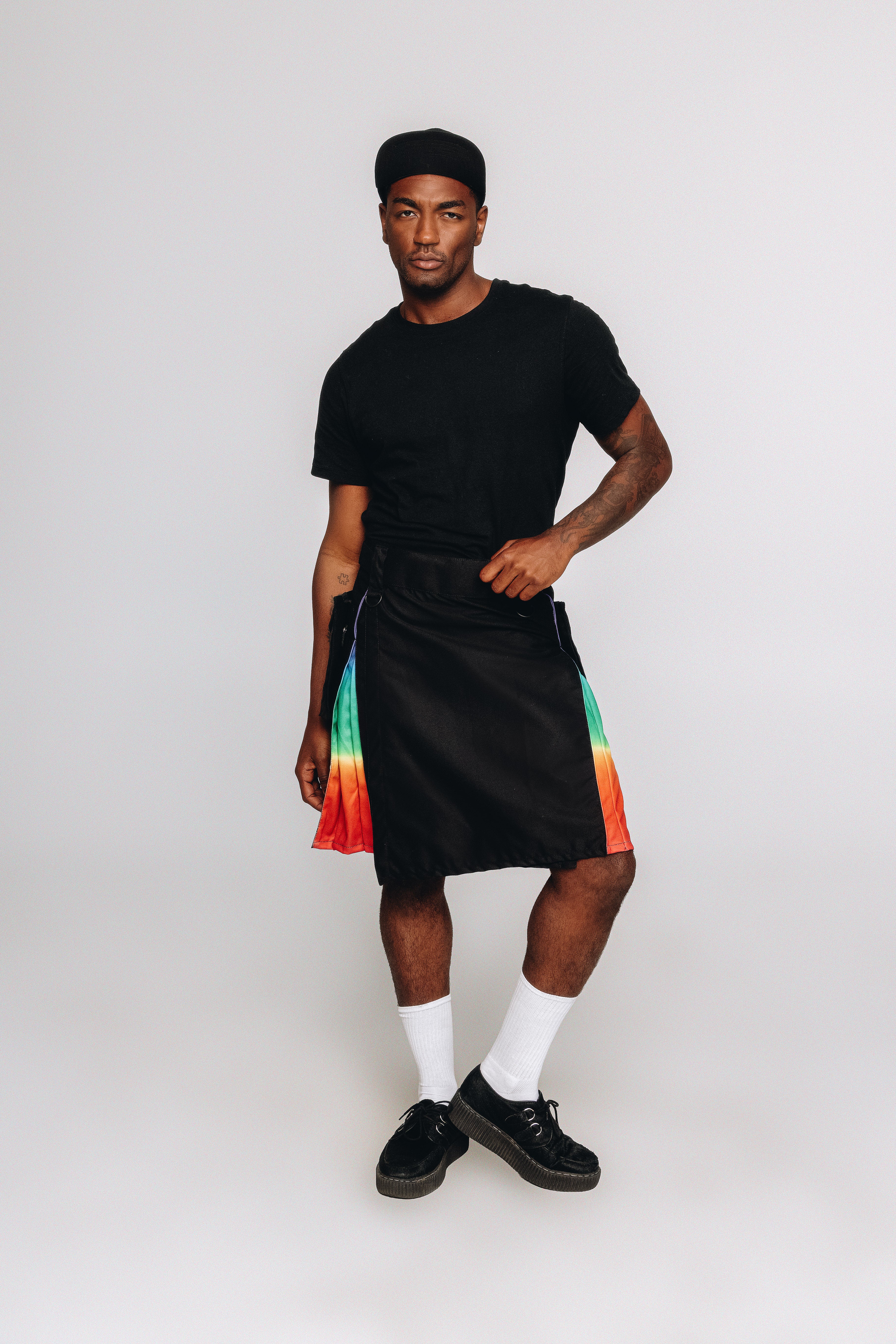 Versatta Rainbow Sunset Pride Hybrid Cargo Kilt - 23"
