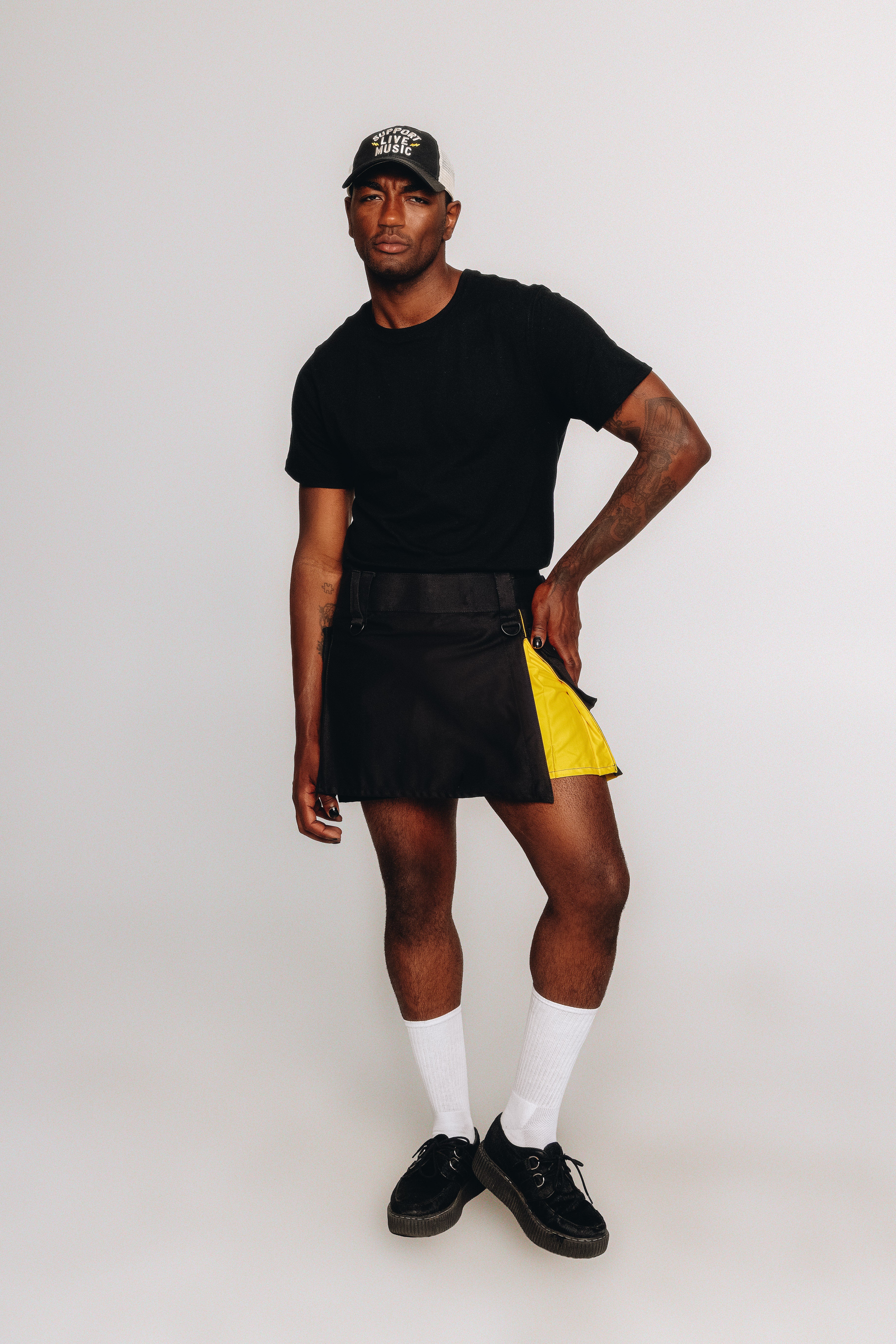 Versatta Mini Non-Binary Pride Hybrid Cargo Kilt - 15"