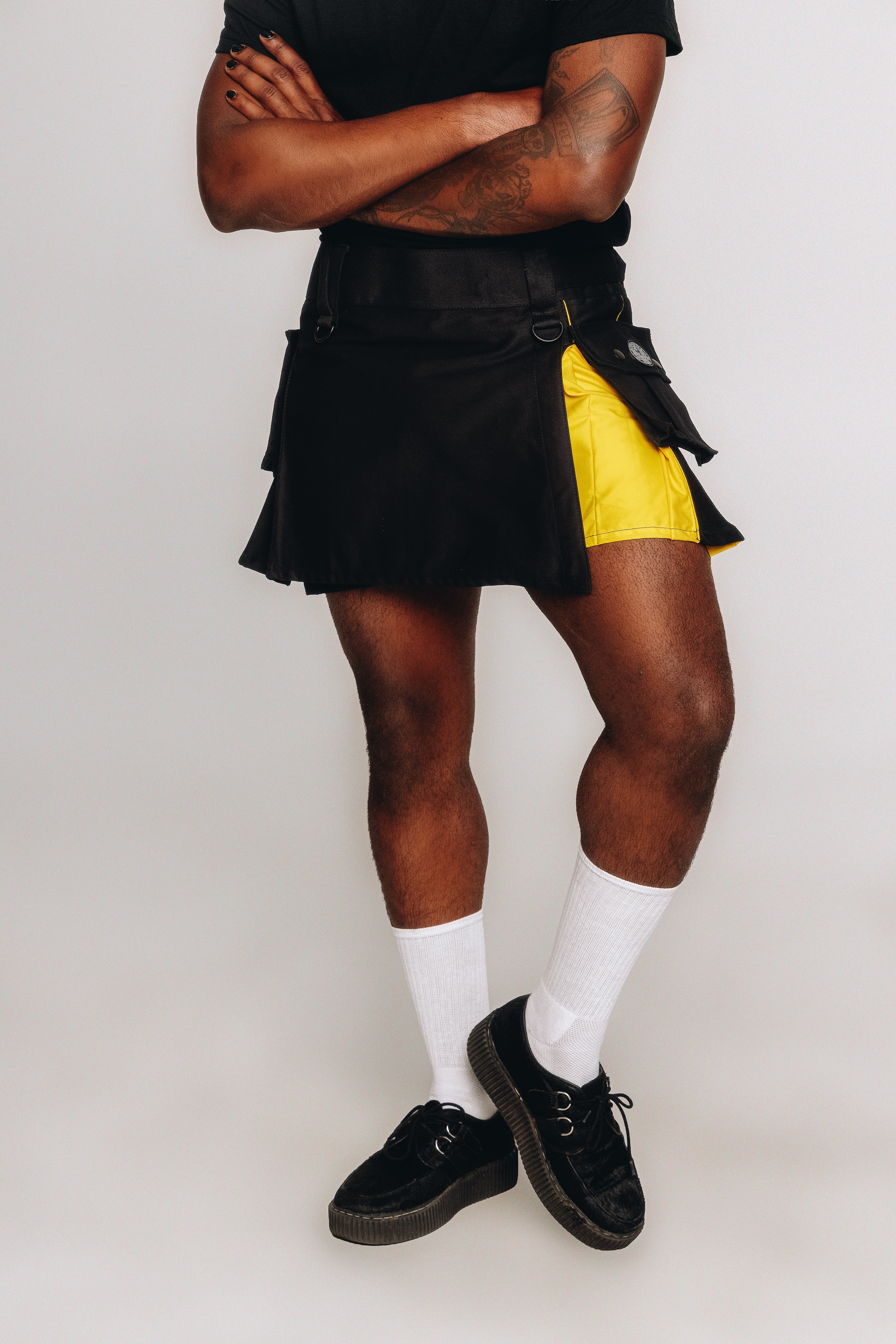 Versatta Mini Non-Binary Pride Hybrid Cargo Kilt - 15"