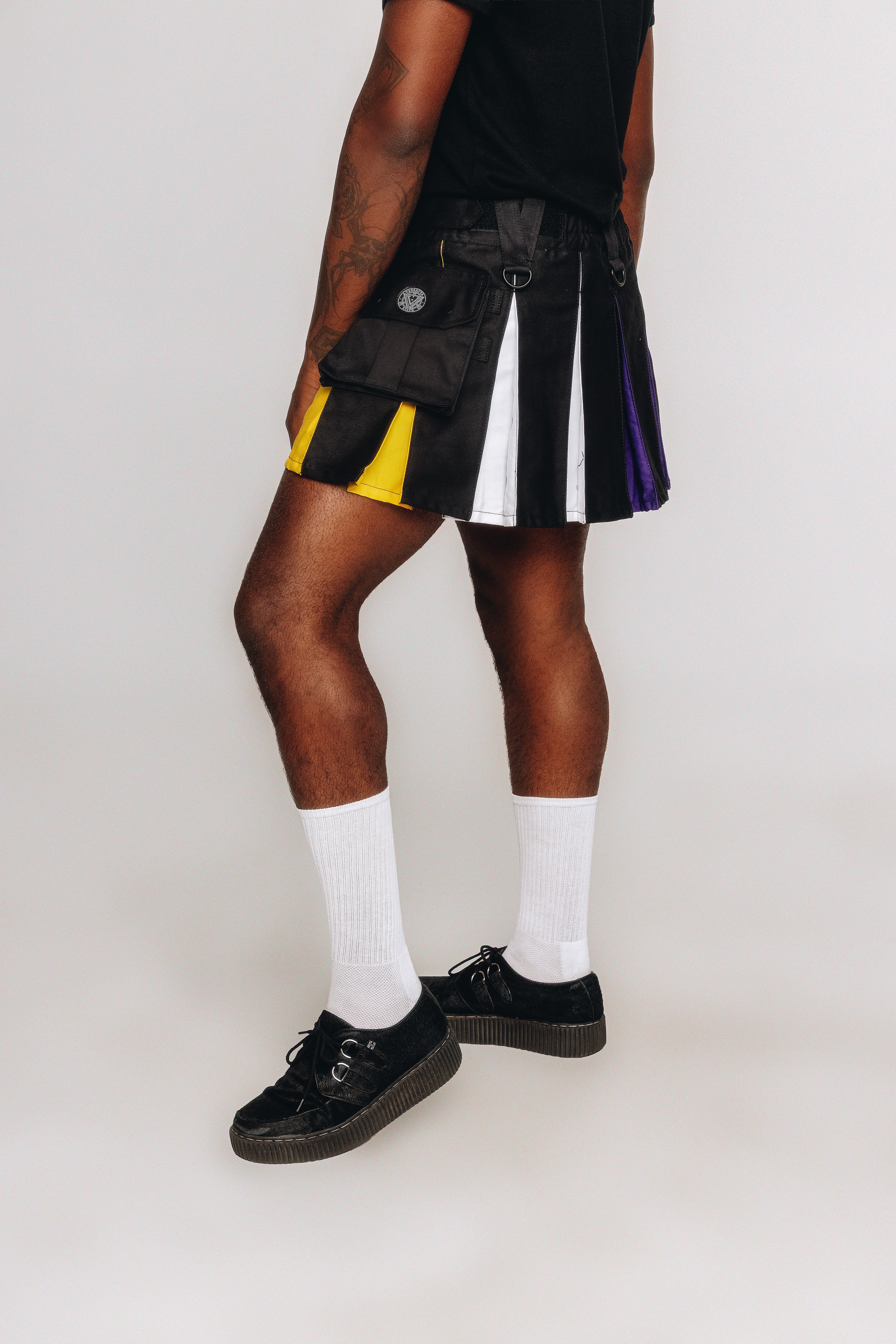 Versatta Mini Non-Binary Pride Hybrid Cargo Kilt - 15"