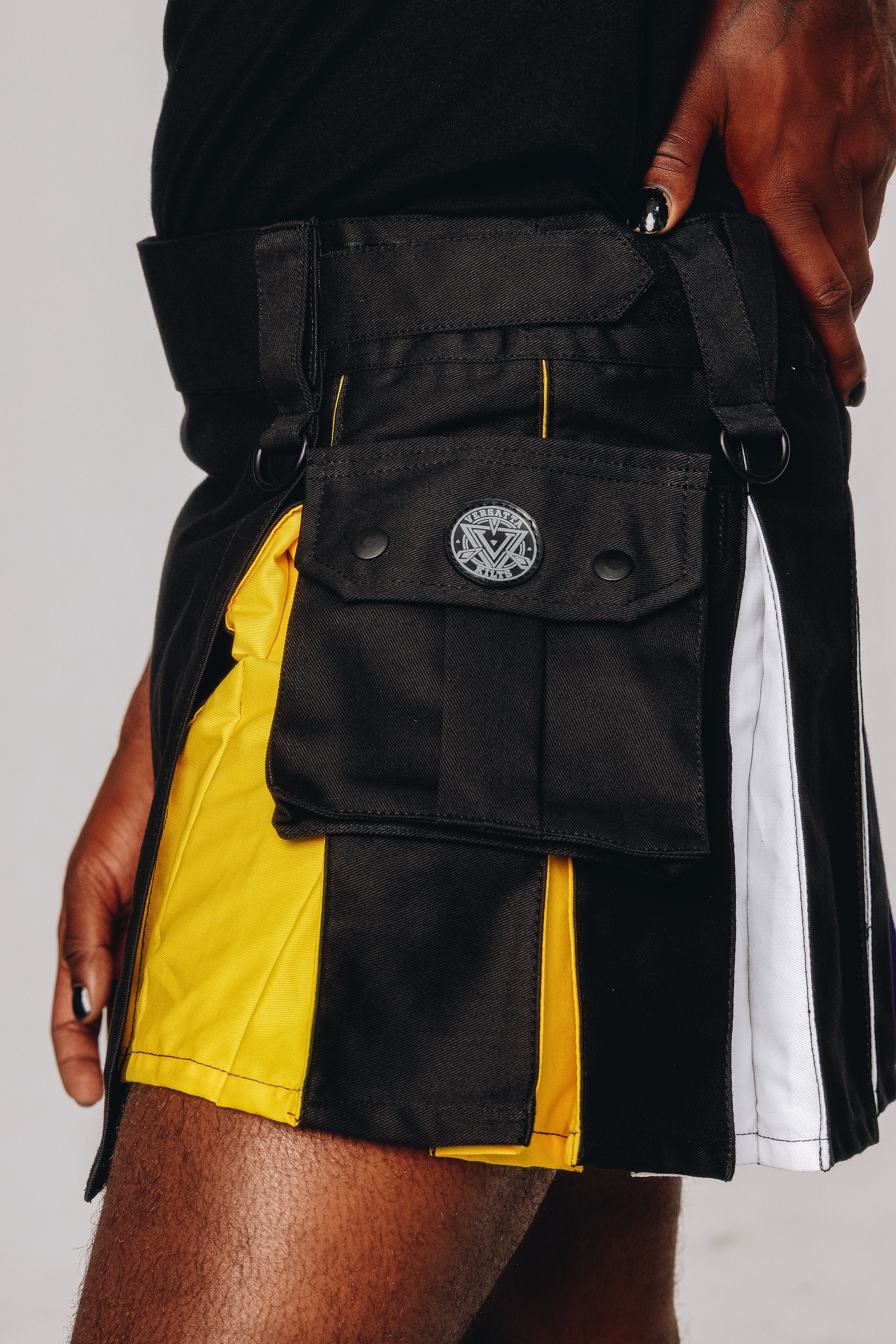 Versatta Mini Non-Binary Pride Hybrid Cargo Kilt - 15"