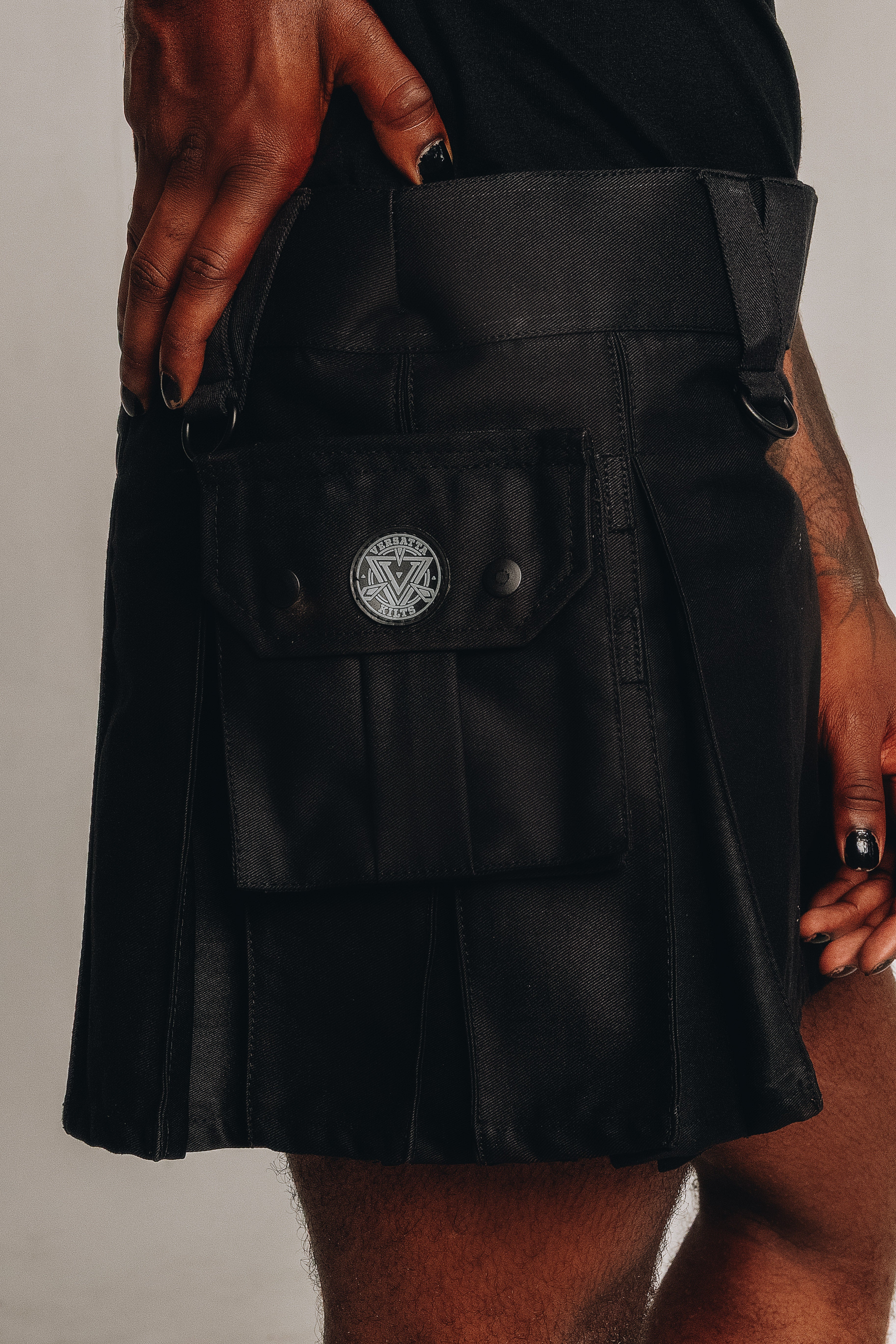 Versatta Mini Non-Binary Pride Hybrid Cargo Kilt - 15"
