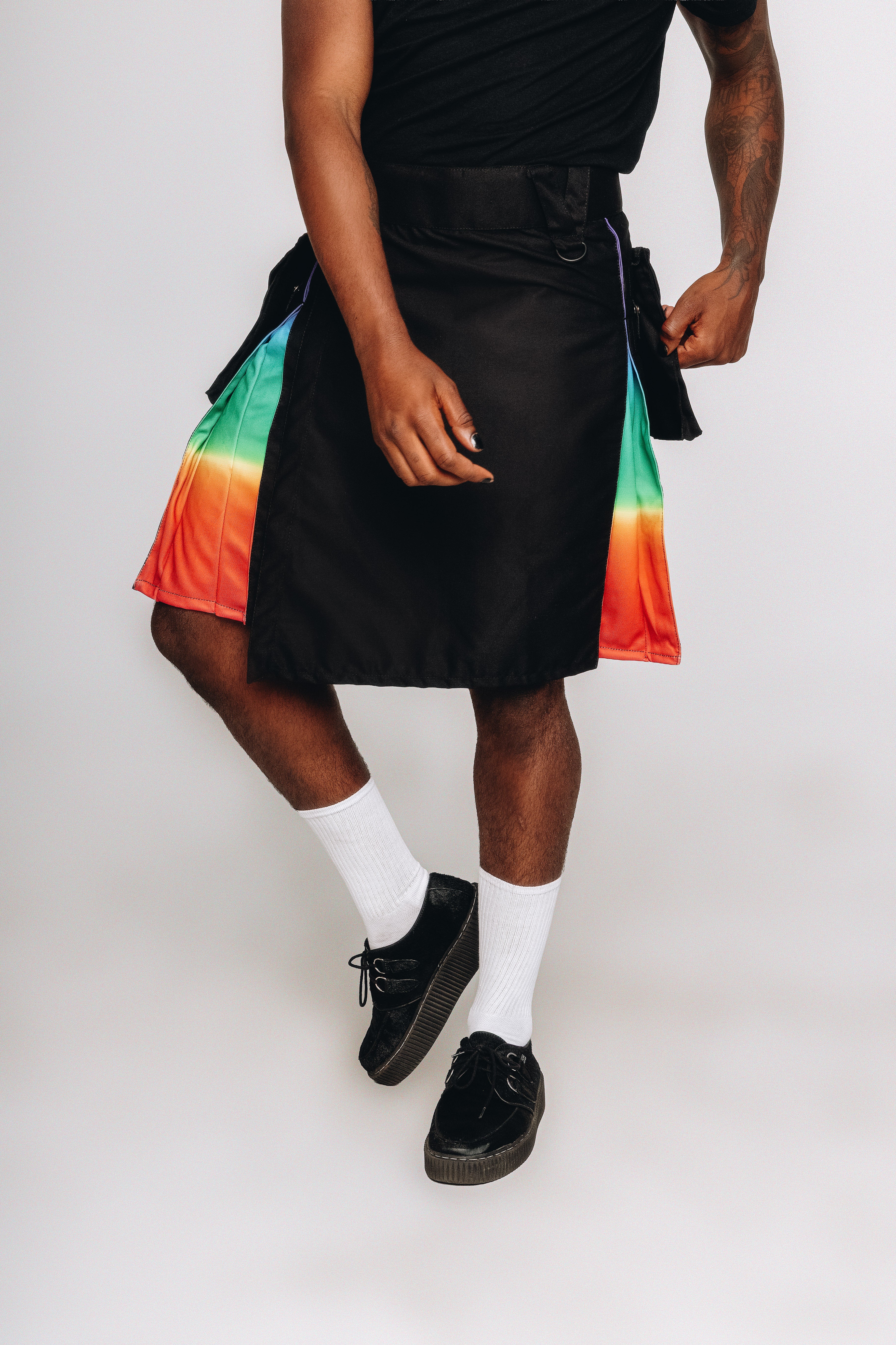 Versatta Rainbow Sunset Pride Hybrid Cargo Kilt - 23"
