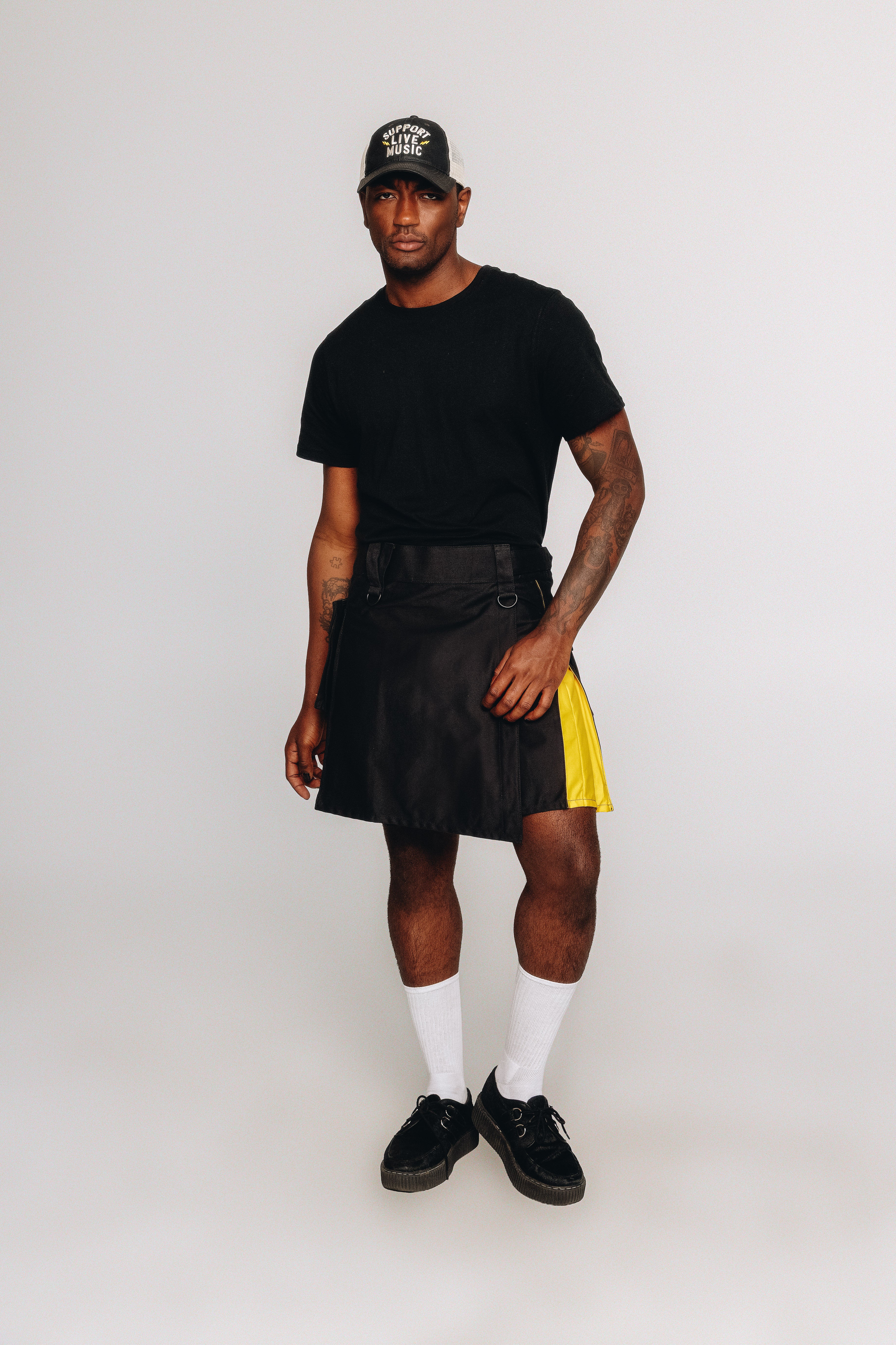 Versatta Knee-Length Non-Binary Pride Hybrid Cargo Kilt - 19"