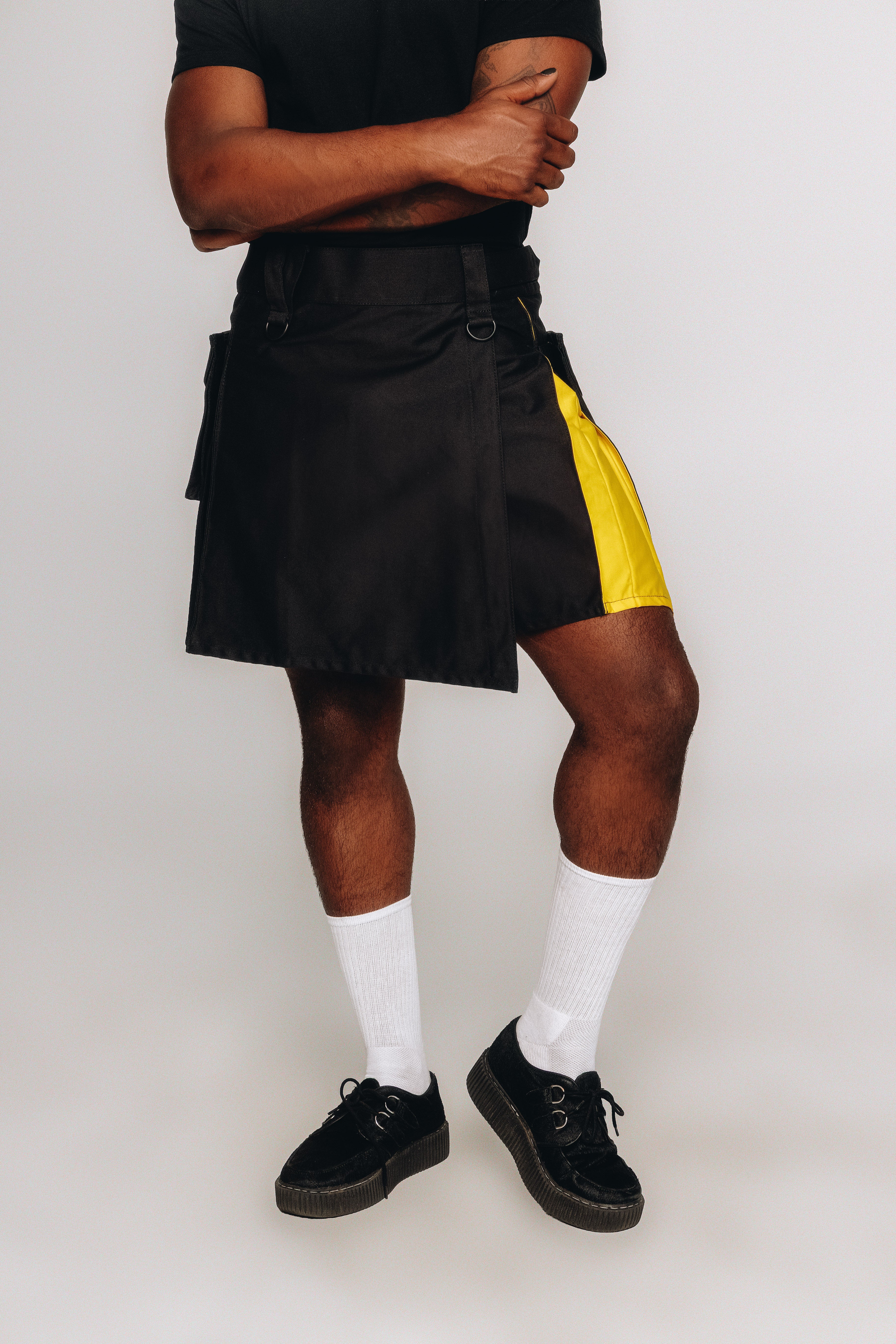 Versatta Knee-Length Non-Binary Pride Hybrid Cargo Kilt - 19"