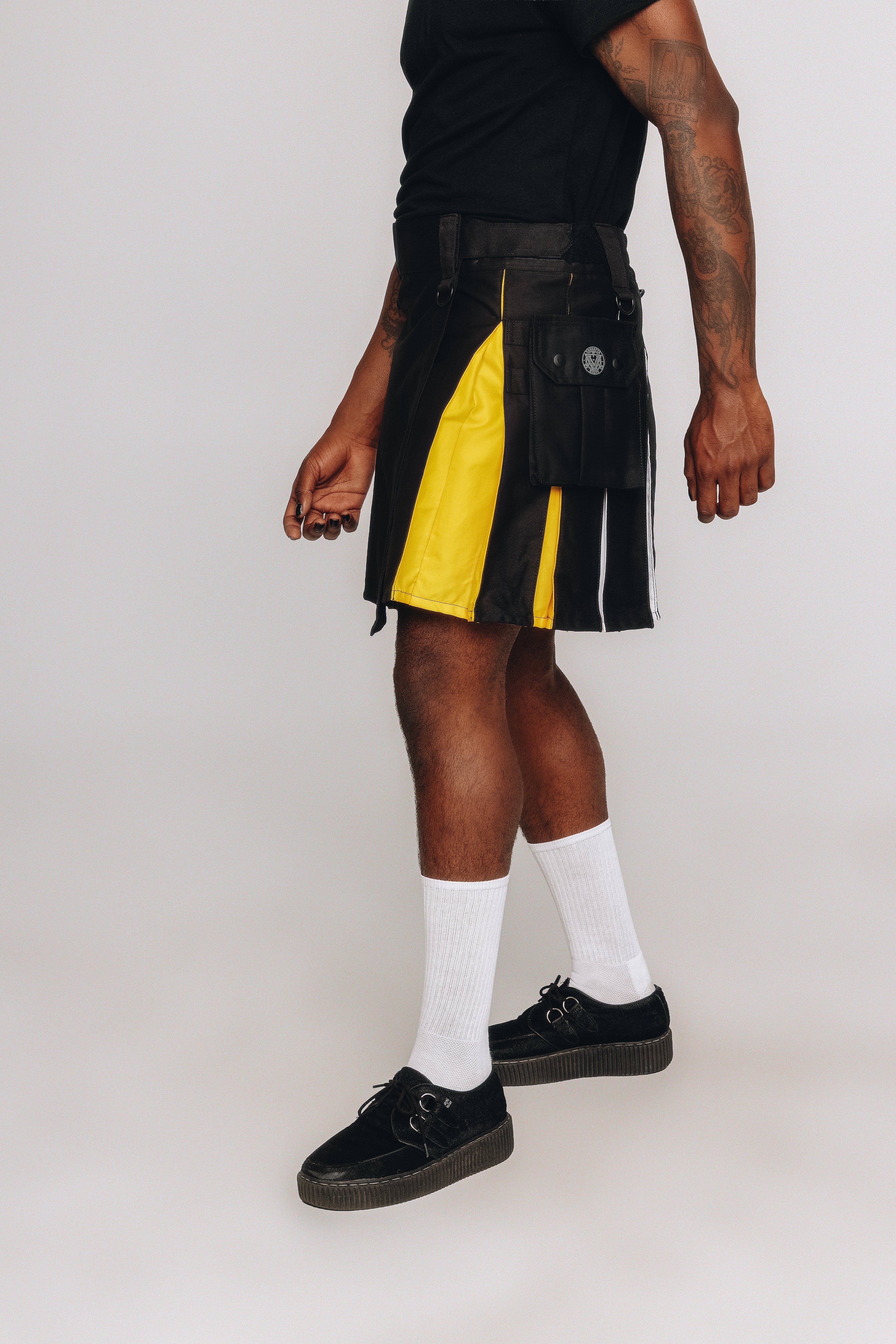 Versatta Knee-Length Non-Binary Pride Hybrid Cargo Kilt - 19"