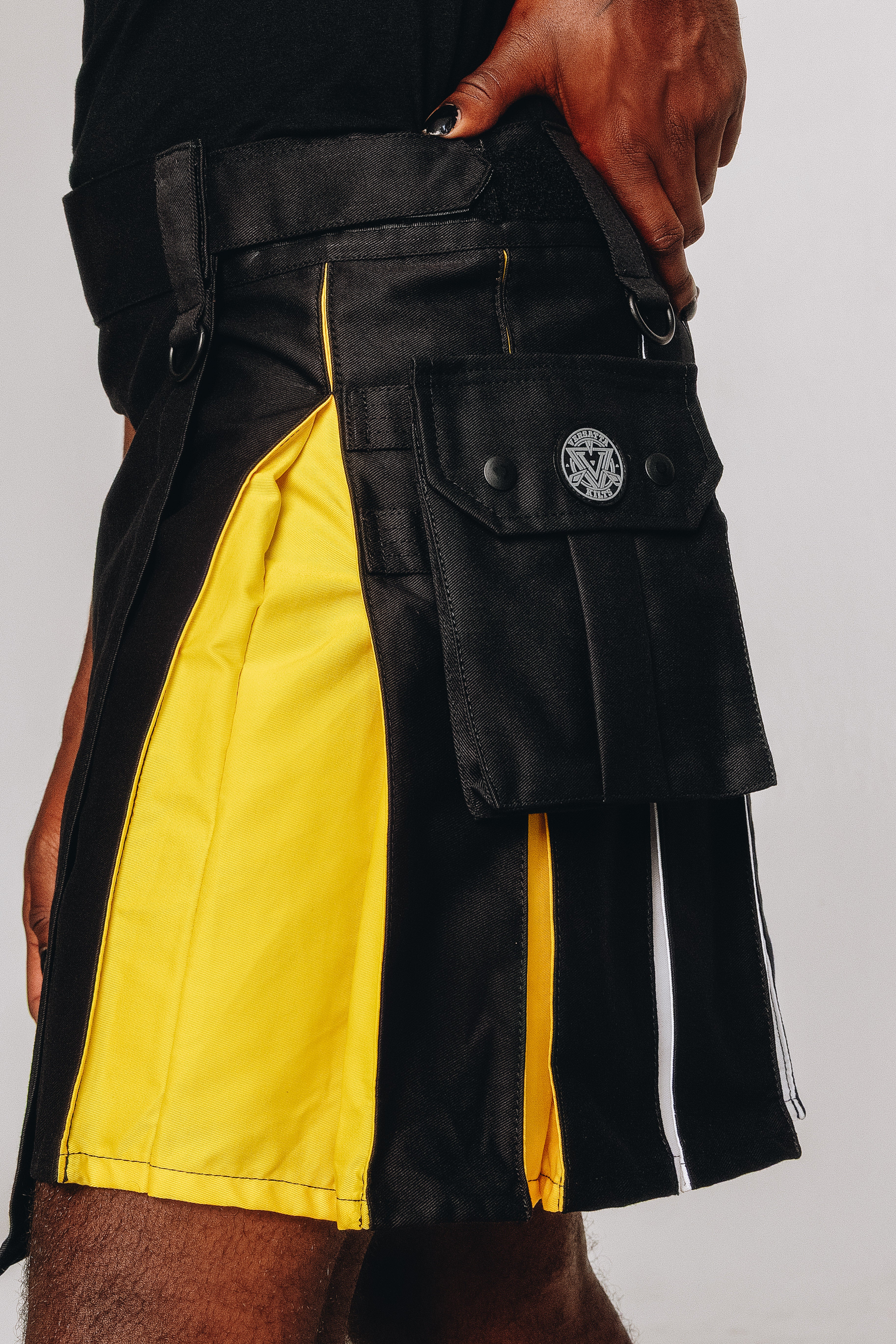 Versatta Knee-Length Non-Binary Pride Hybrid Cargo Kilt - 19"