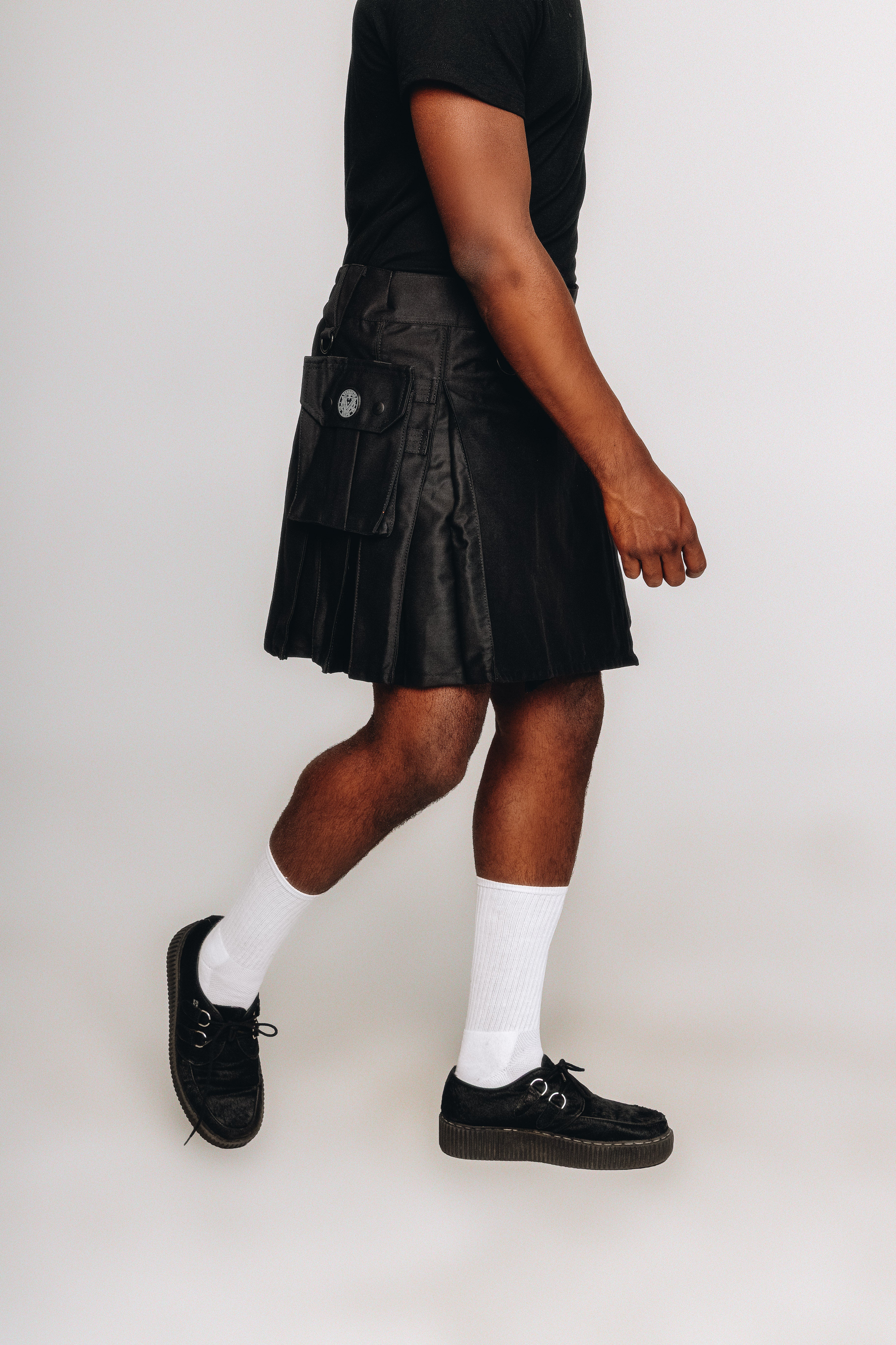 Versatta Knee-Length Non-Binary Pride Hybrid Cargo Kilt - 19"