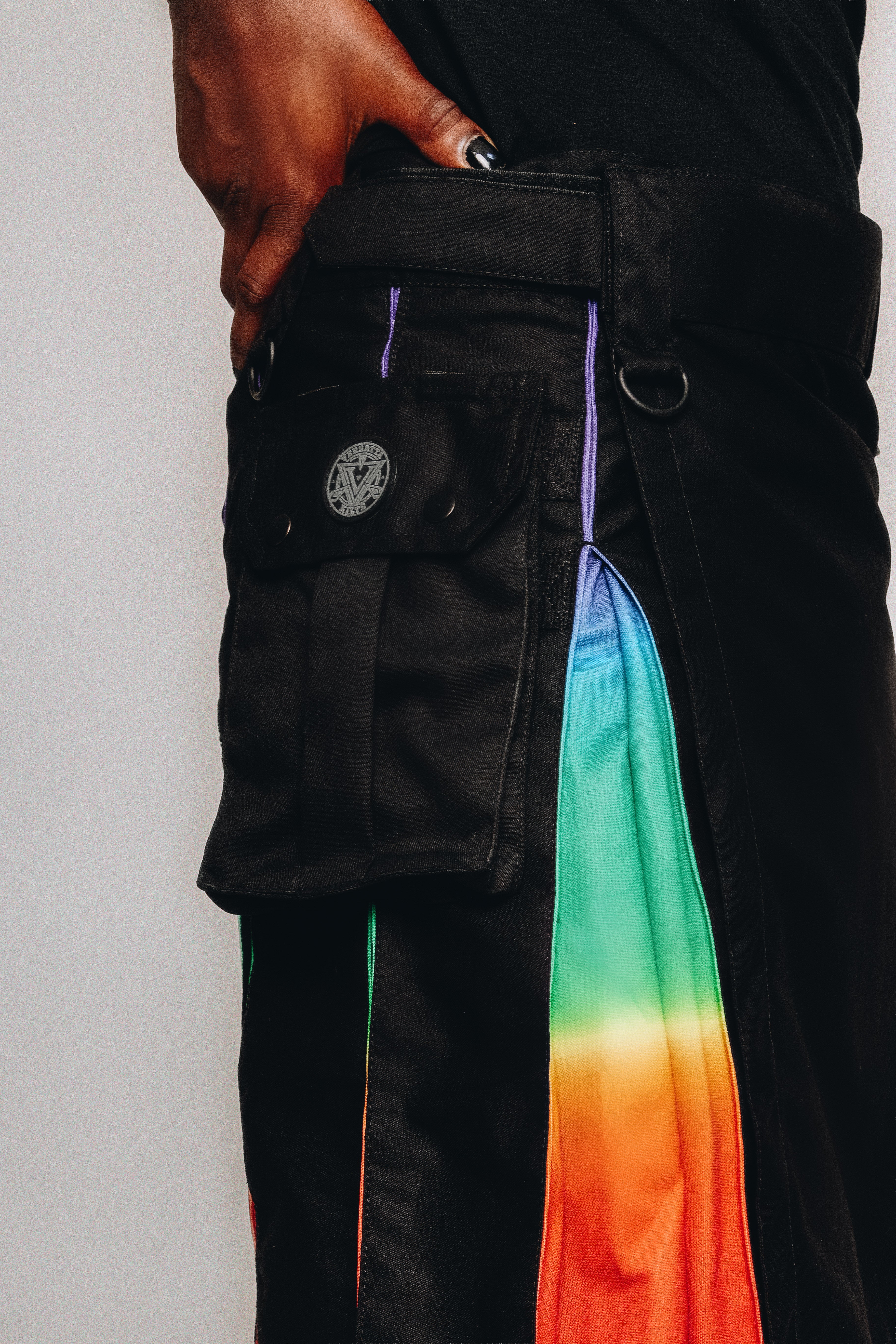 Versatta Rainbow Sunset Pride Hybrid Cargo Kilt - 23"