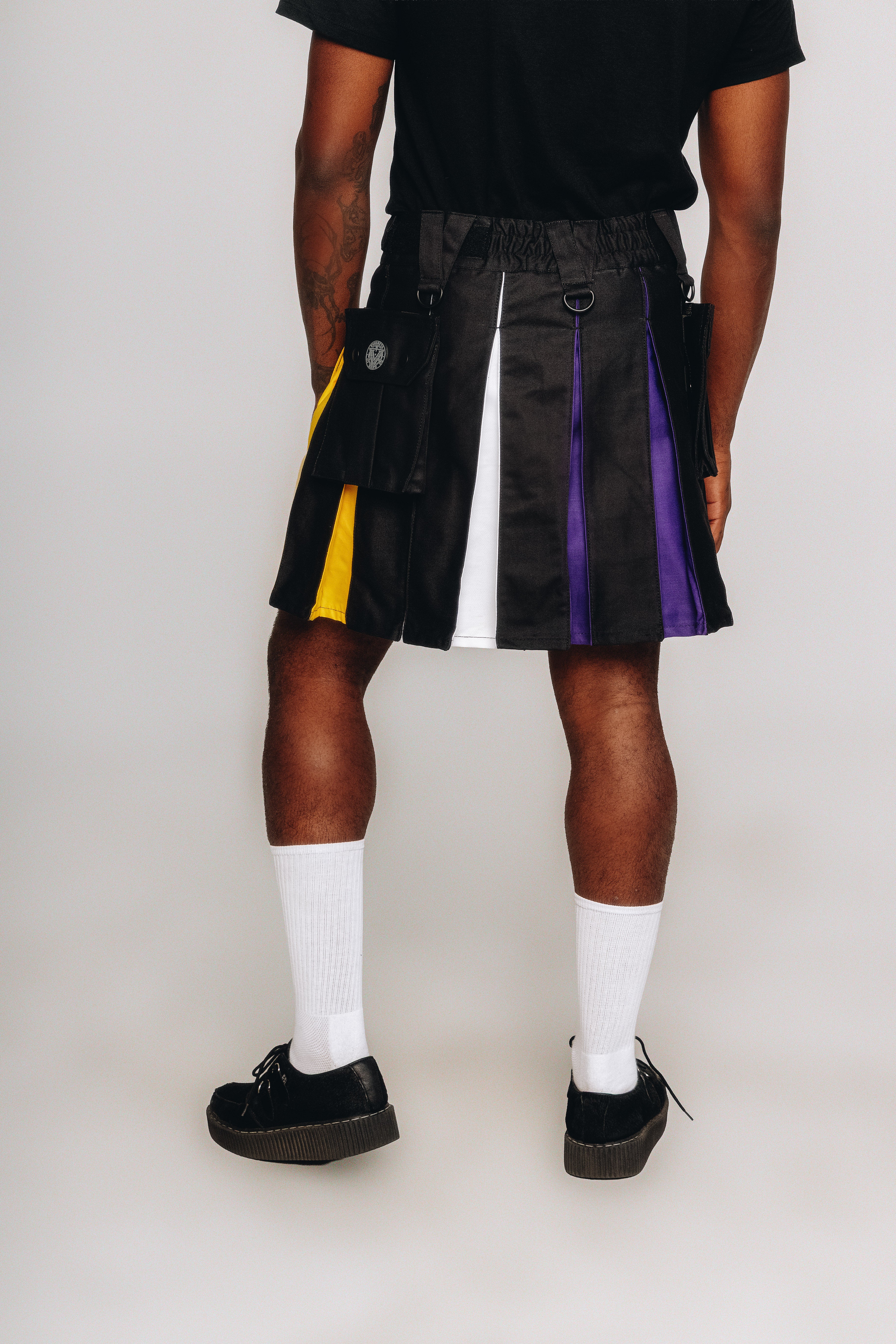 Versatta Knee-Length Non-Binary Pride Hybrid Cargo Kilt - 19"