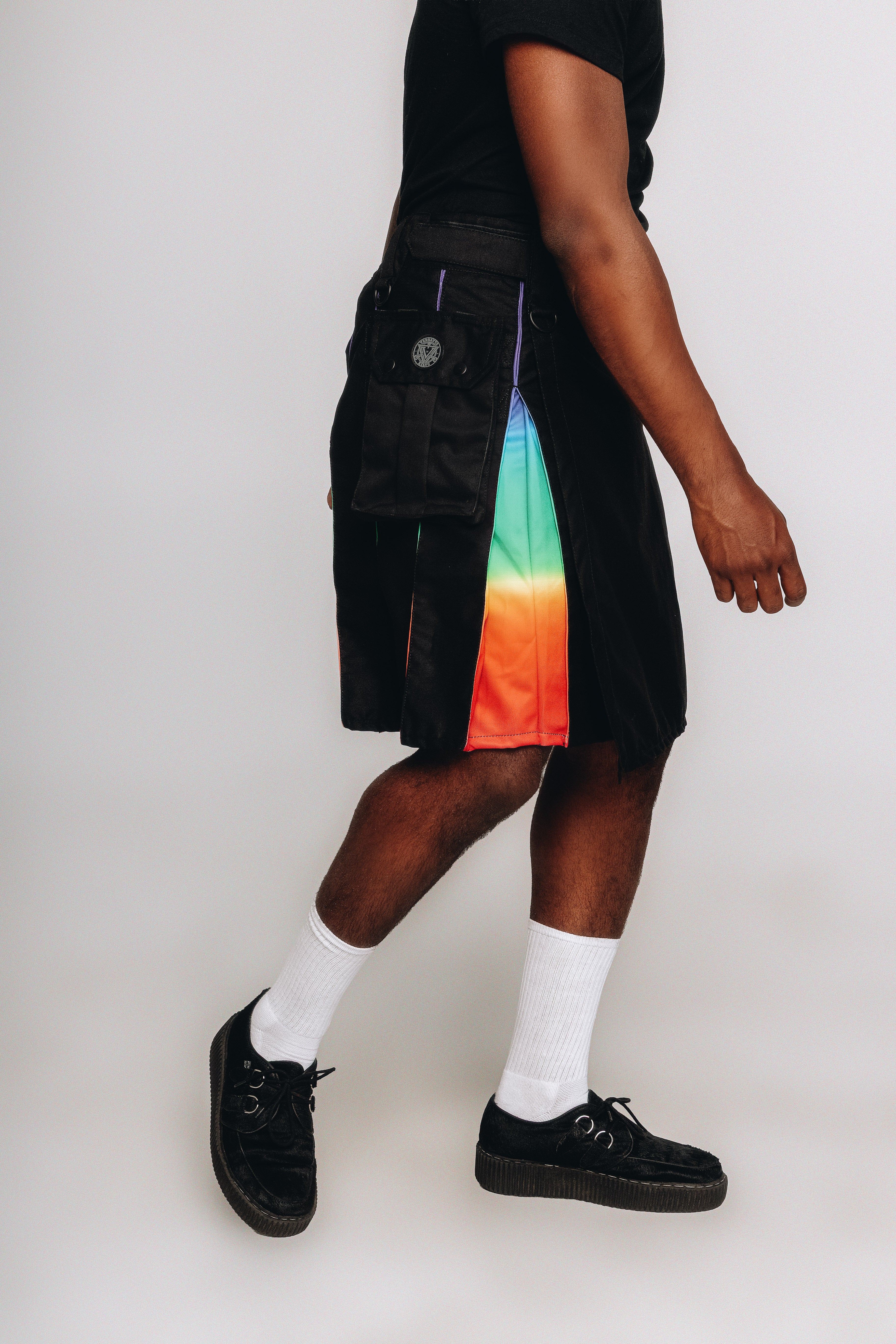 Versatta Rainbow Sunset Pride Hybrid Cargo Kilt - 23"