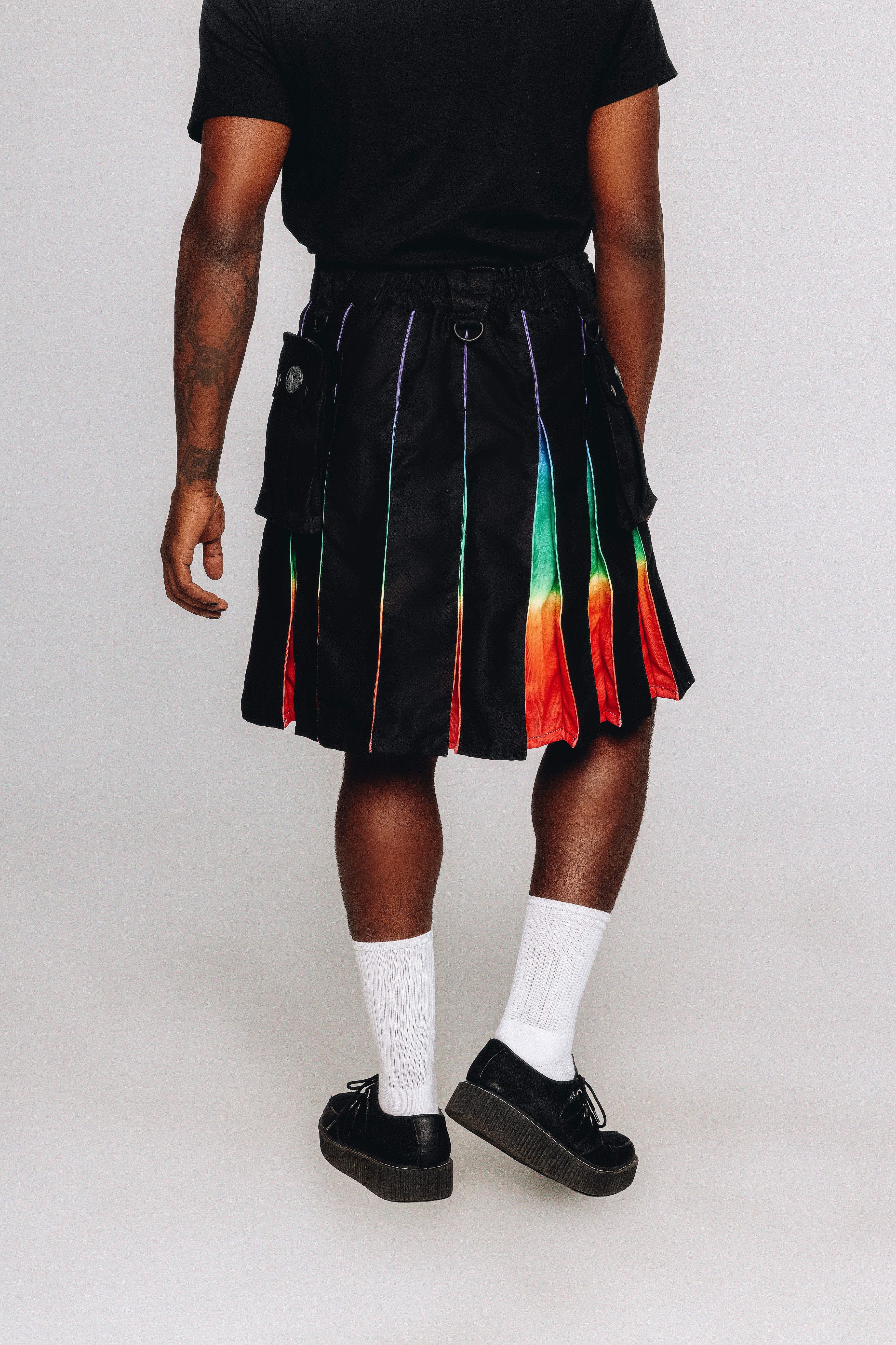 Versatta Rainbow Sunset Pride Hybrid Cargo Kilt - 23"