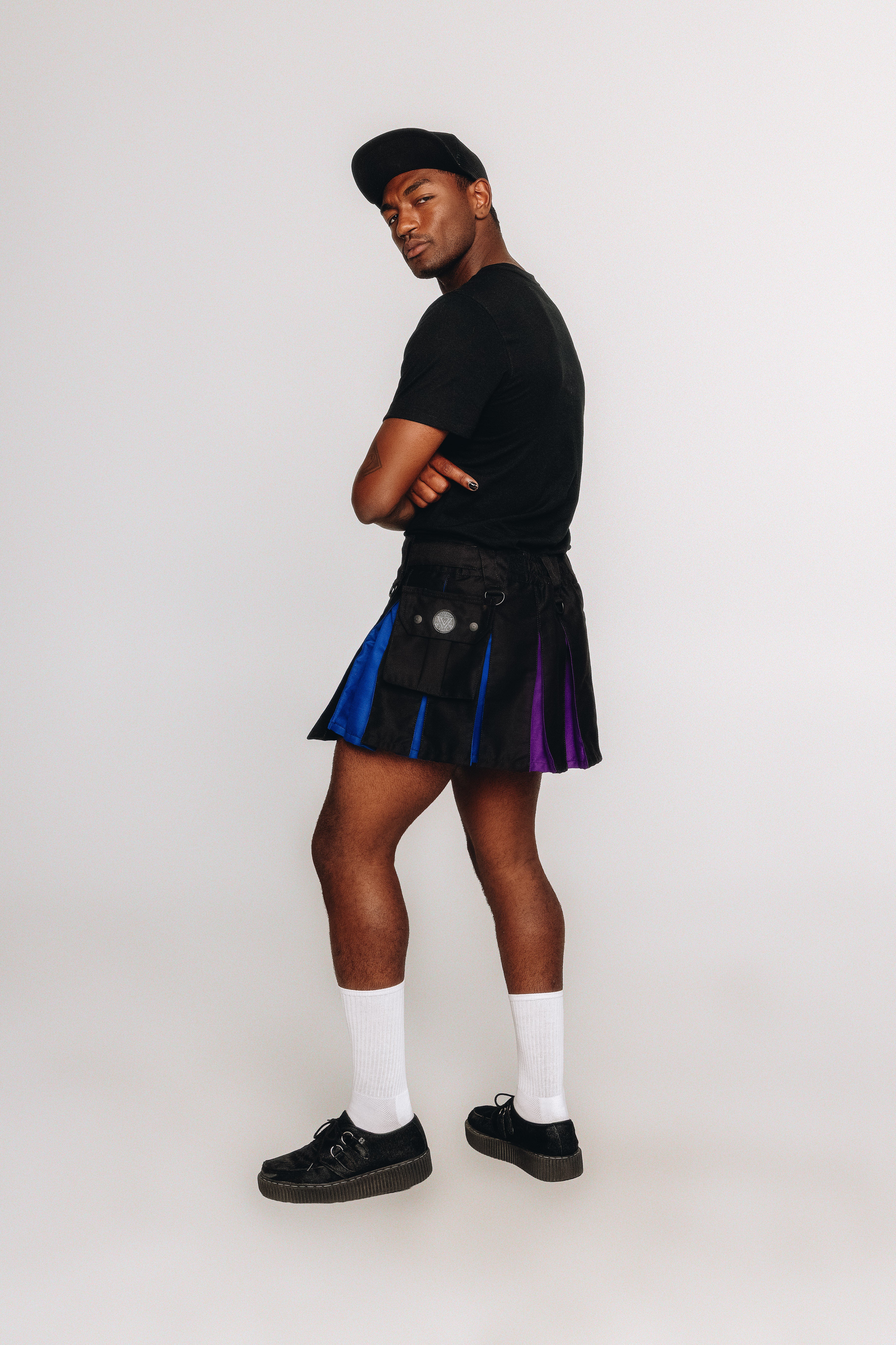 Versatta Mini Bi Pride Hybrid Cargo Kilt - 15"