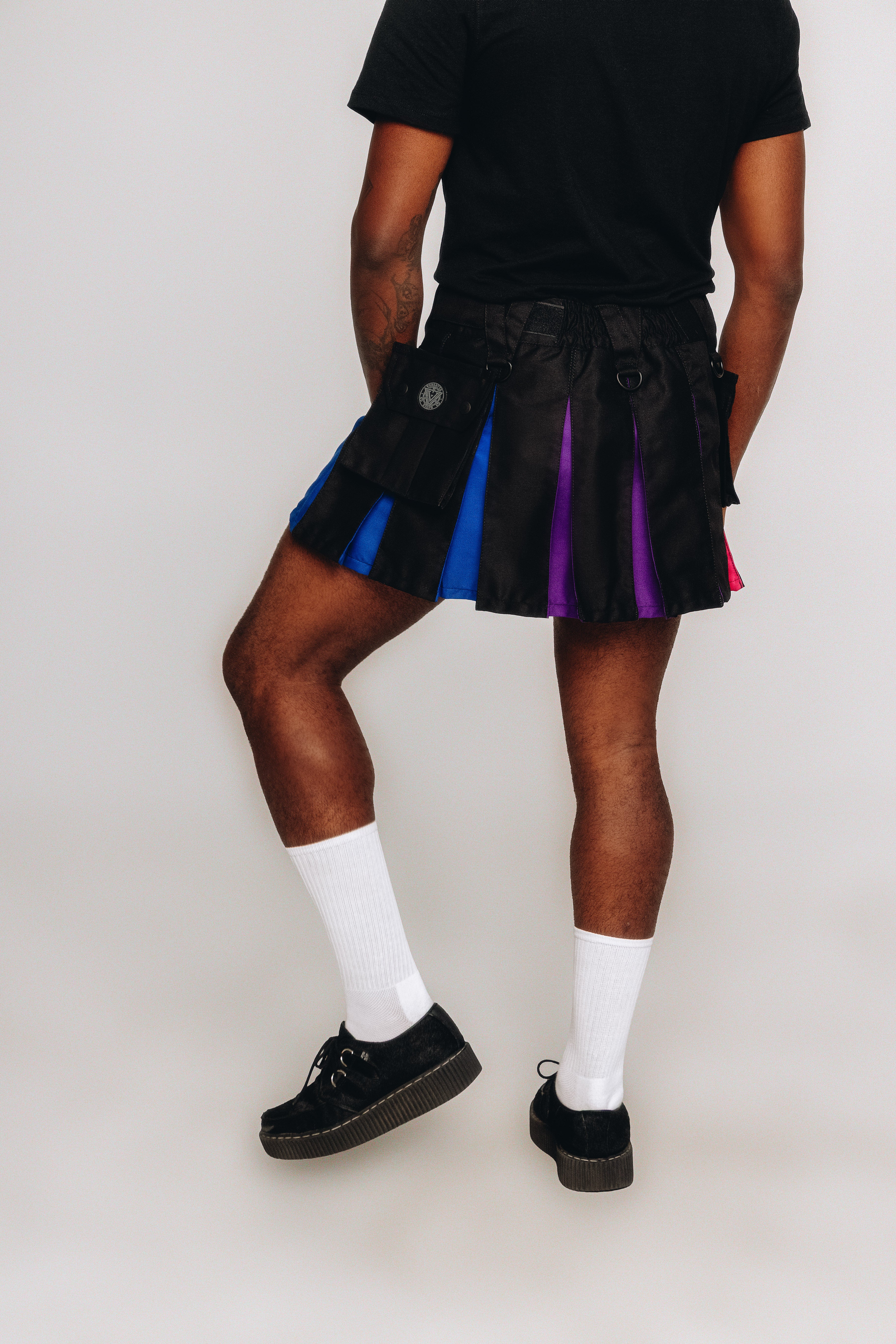 Versatta Mini Bi Pride Hybrid Cargo Kilt - 15"