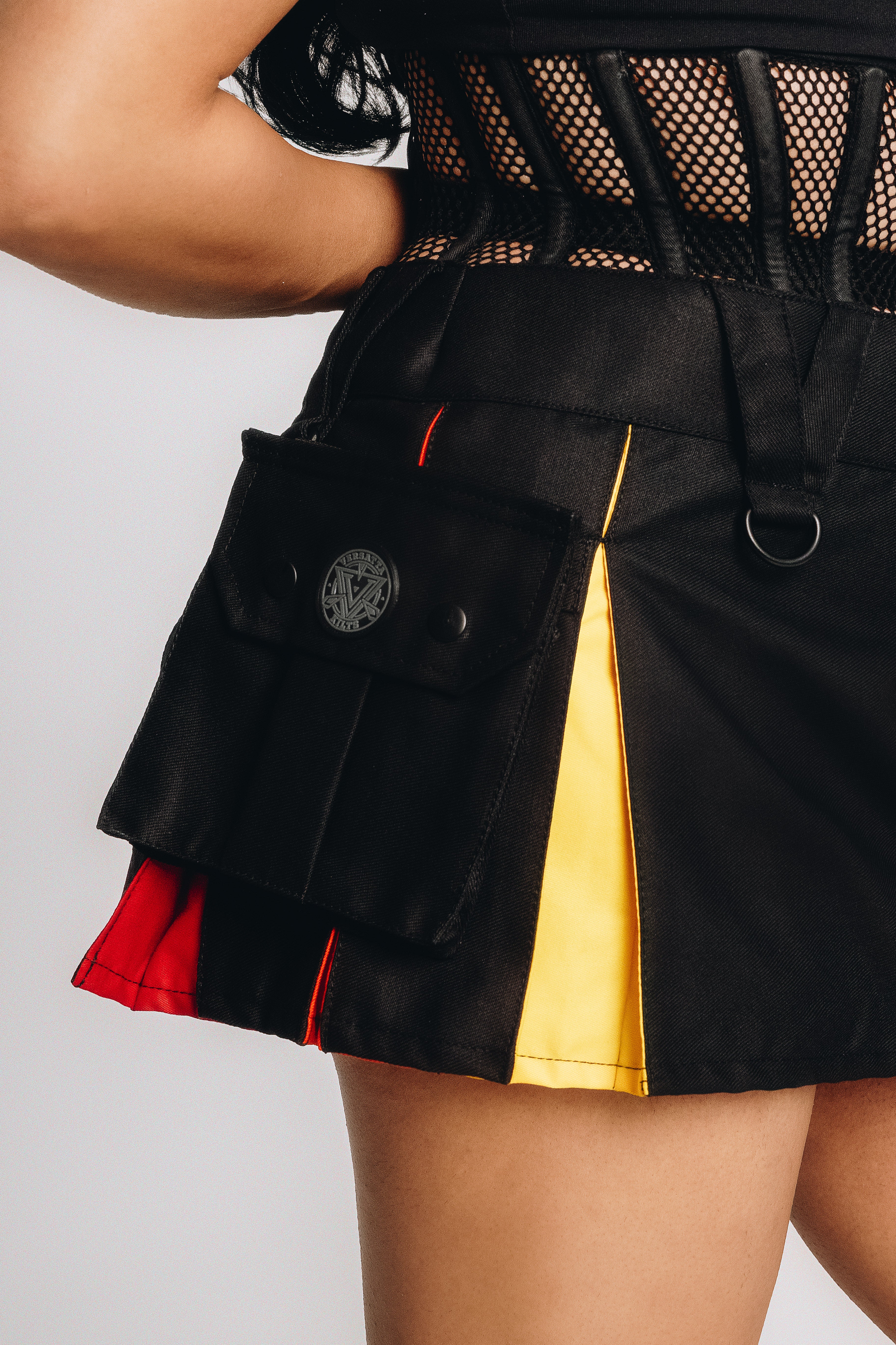 Versatta Micro Rainbow Pride Hybrid Cargo Kilt - 12"